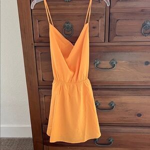 Inmod Orange Sleeveless Tunic Top Size Medium NWT